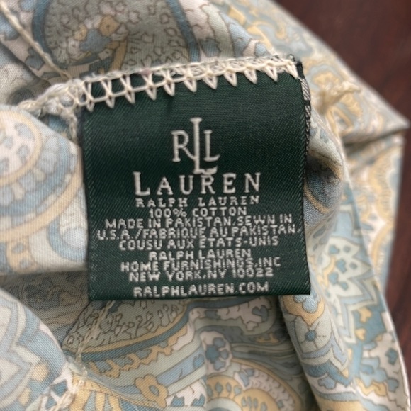 Lauren Ralph Lauren 1 pillow case Paisley Floral - Picture 2 of 3
